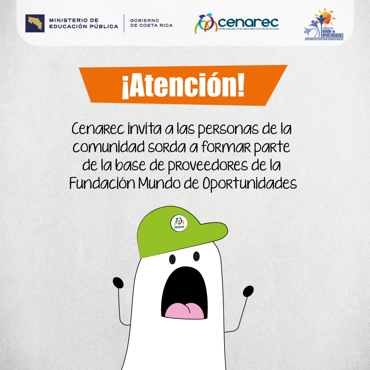 Anuncio Cenarec comunidad sorda