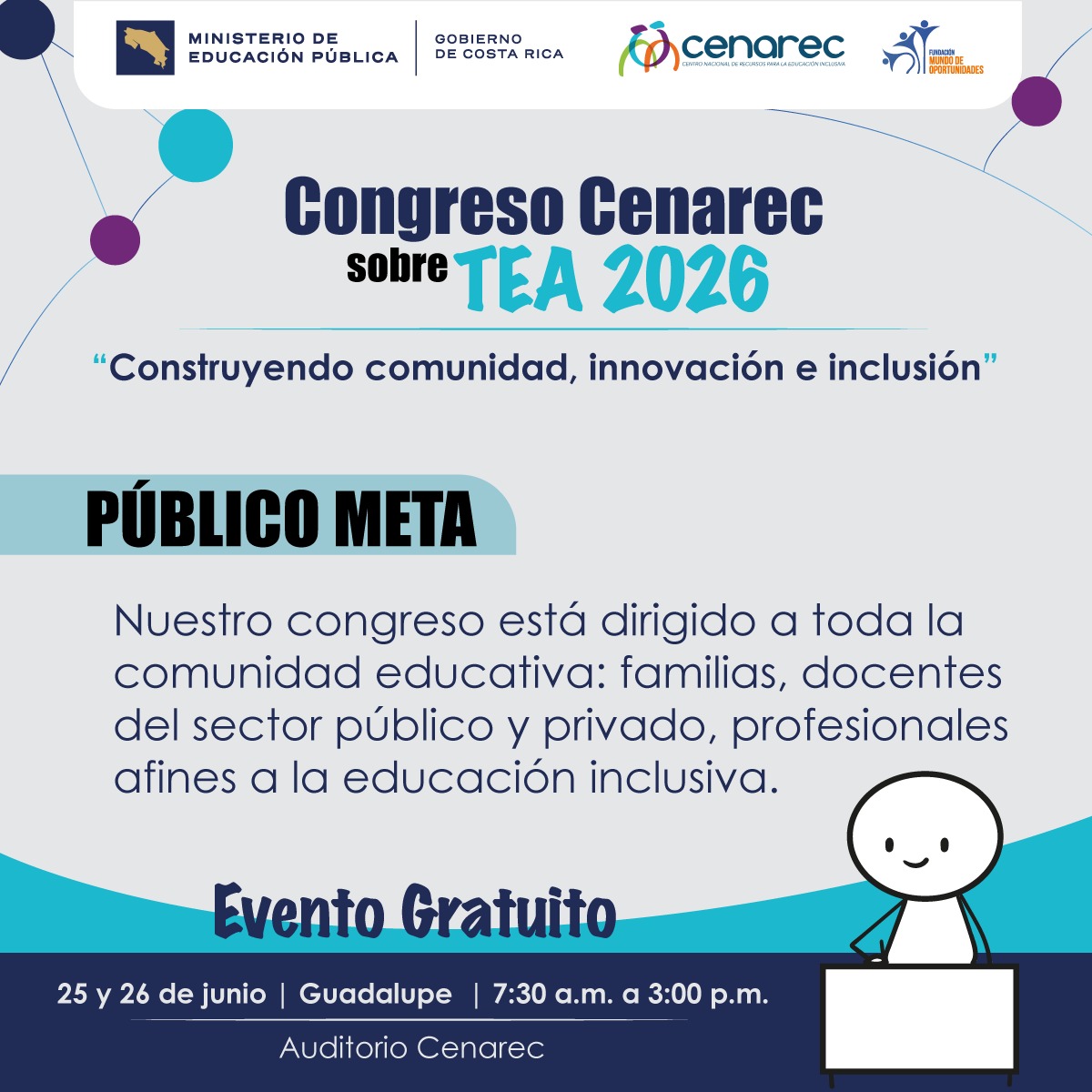 Evento abierto a todo el público